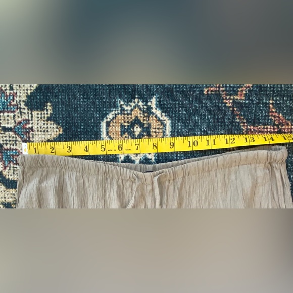 ZARA CRINKLE DRAWSTRING PANTS WOMENS SIZE MEDIUM - Picture 5 of 5